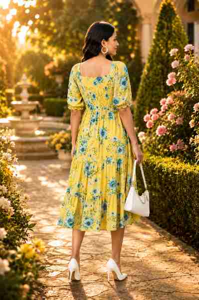 Janasya Women Dress Back